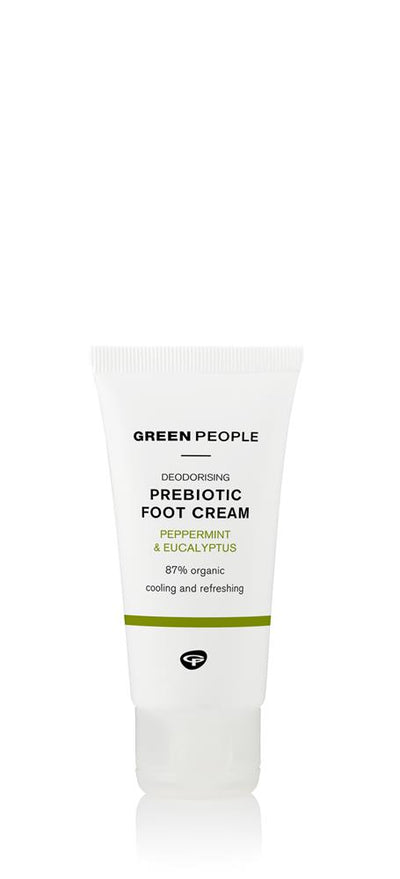 A deodorising cooling foot cream with Prebiotics and Peppermint