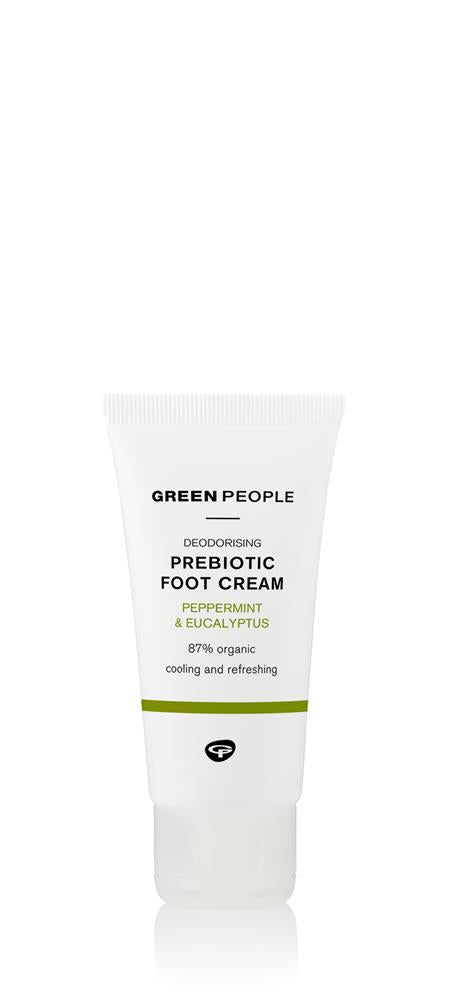 A deodorising cooling foot cream with Prebiotics and Peppermint