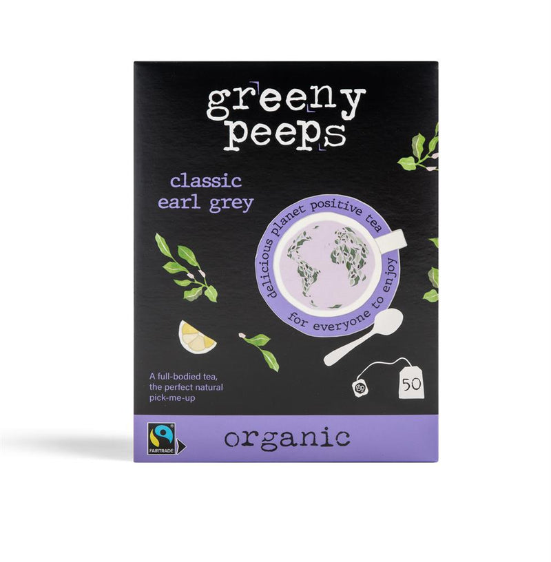 Greenypeeps Organic Earl Grey (50 x 2gm Teabags)