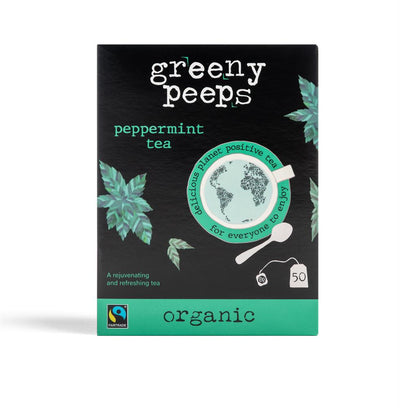 Greenypeeps Organic Peppermint Herbal Tea (50 x 2gm Teabags)