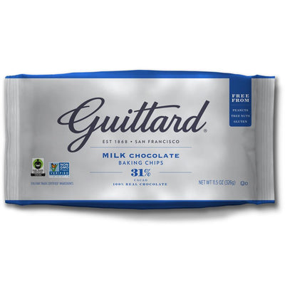 Guittard 31% Milk Chocolate Baking Chips. 326g