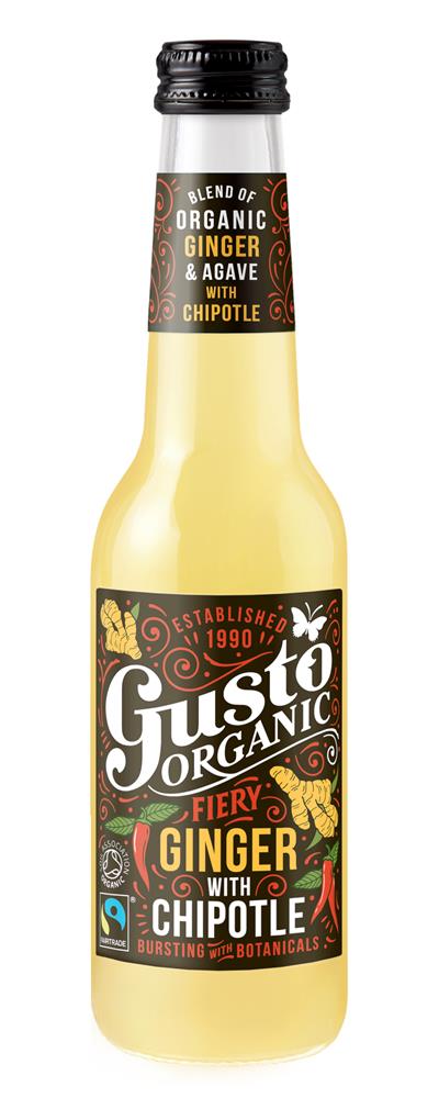 Gusto Organic Fairtrade Fiery Ginger with Jalapeno 275ml