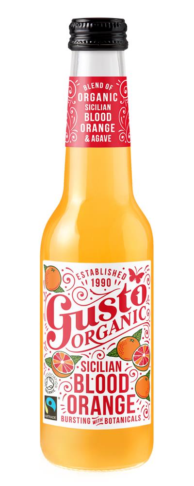 Gusto Organic Fairtrade Sparkling Sicilian Blood Orange 275ml