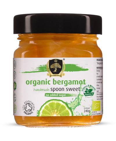 Organic Bergamot Spoon Sweet PRESERVE 240g no added sugar