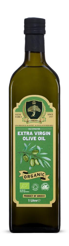 Organic Extra Virgin Olive Oil 1000ml Cold Pressed - New Harvest