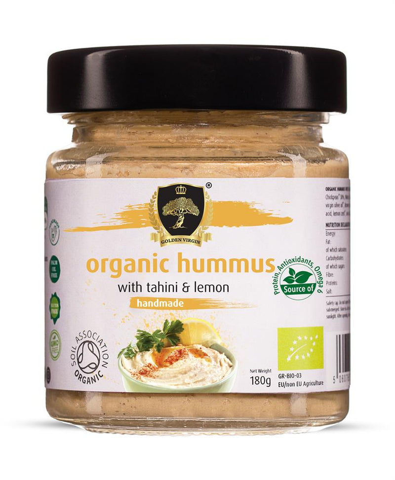 Organic Hummus with tahini & lemon 180g Handmade