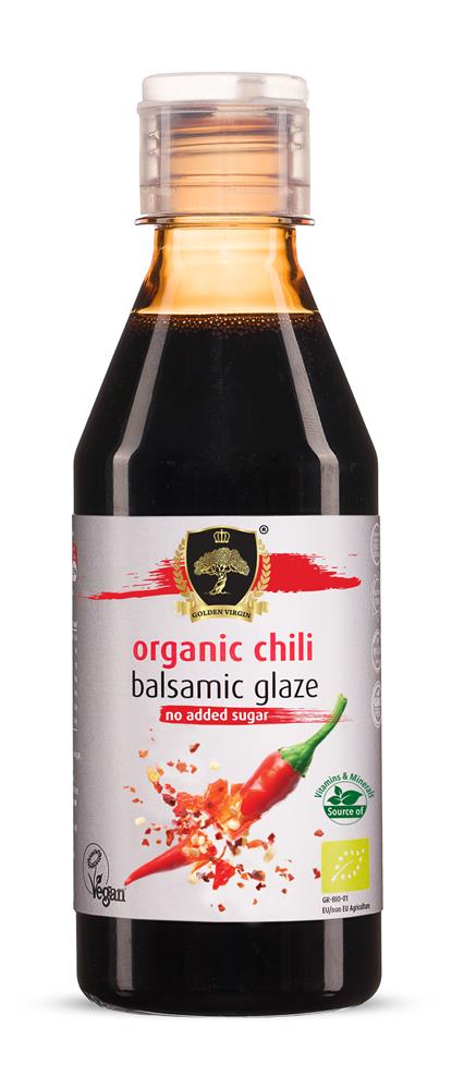 Organic Aged Balsamic Chili Glaze 250ml no added sugar