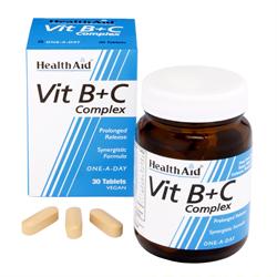 Vit B+C Complex - Prolonged Release   Tablets  30&