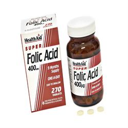 Folic Acid 400ug (9 month supply)  Tablets  270's