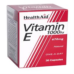 Vitamin E 1000iu Natural Capsules 30&