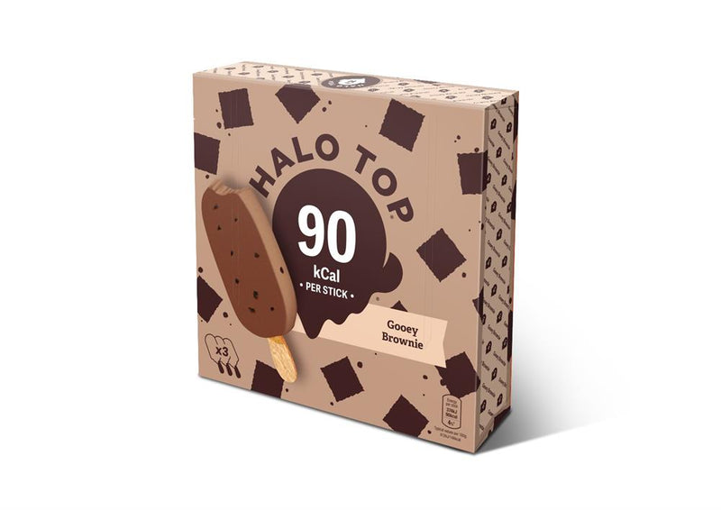 Halo Top Gooey Brownie Multi-pack Sticks 3x100ml