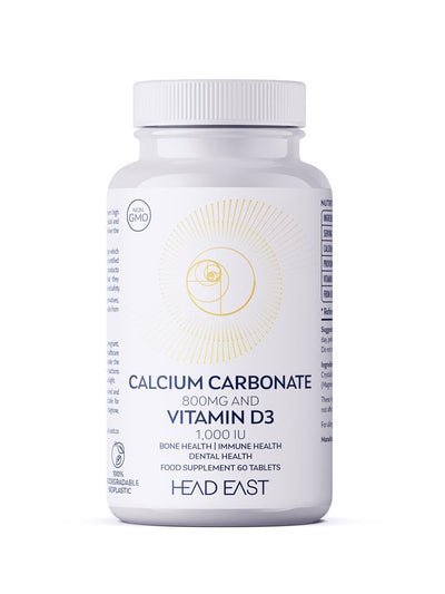 60 x Calcium Carbonate 800mg & Vitamin D3 1000 IU