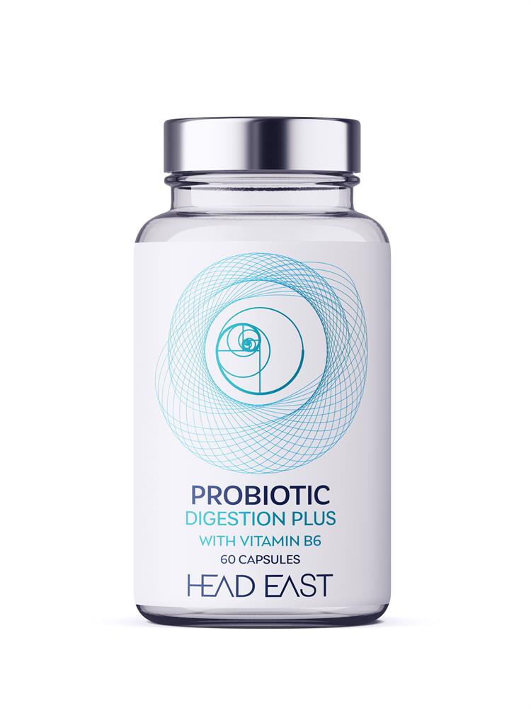 60 x Probiotic Digestion Plus capsules with Vitamin B6