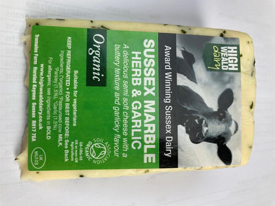 Organic Sussex Marble with Garlic & Herbs 150g