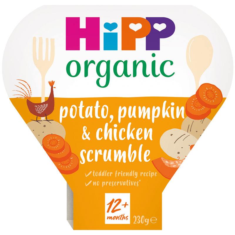 HiPP Potato Pumpkin & Chicken Scrumble Tray 230g