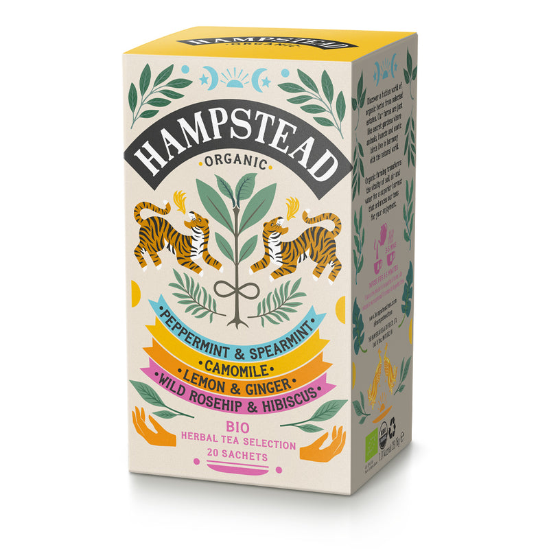 HAMPSTEAD ORGANIC BIODYNAMIC HERBAL INFUSIONS SELECTION TEA