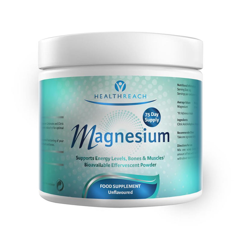 Healthreach Magnesium Unflavoured Powder 150g 75 day