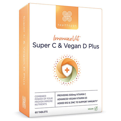 ImmunoVit Super C & Vegan D Plus 60 Tablets