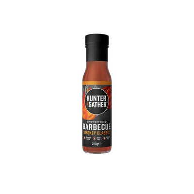 Hunter & Gather Unsweetened  BBQ sauce - Squeezy - 350g