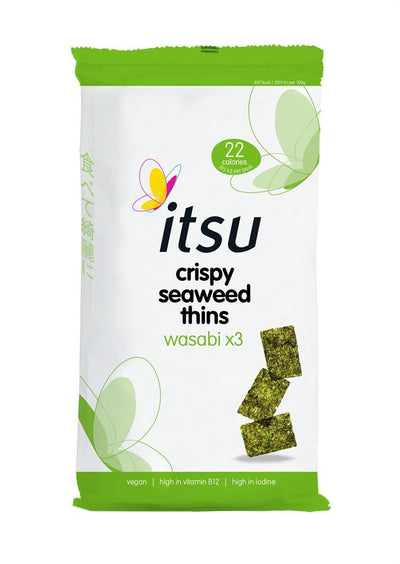 Wasabi Crispy Seaweed Thins Multipack 3x5g