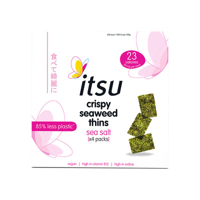 itsu Crispy Sea Salt Seaweed Thins Multipack 4x5g NEW TRAYLESS