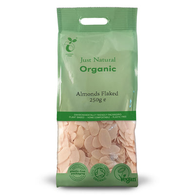 Organic Almonds Flaked 250g