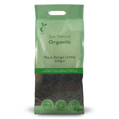 Organic Black Beluga Lentils 500g