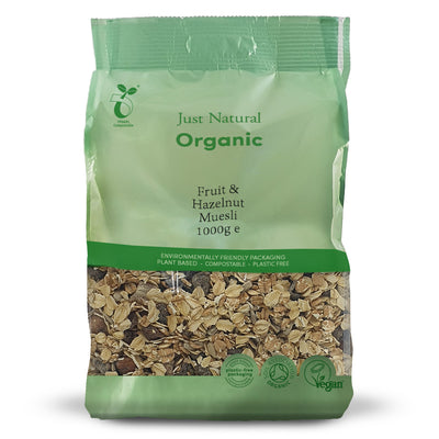 Organic Fruit & Hazelnut Muesli 1000g