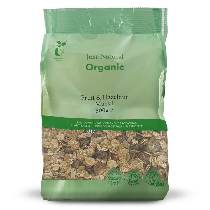 Organic Fruit & Hazelnut Muesli 500g