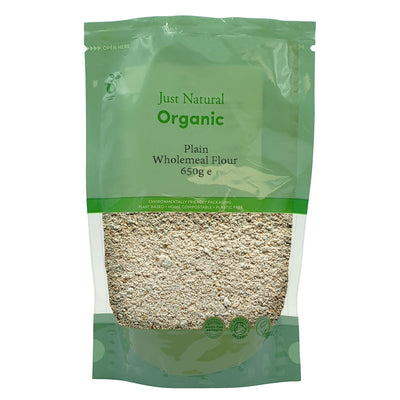 Organic Plain Wholemeal Flour 650g