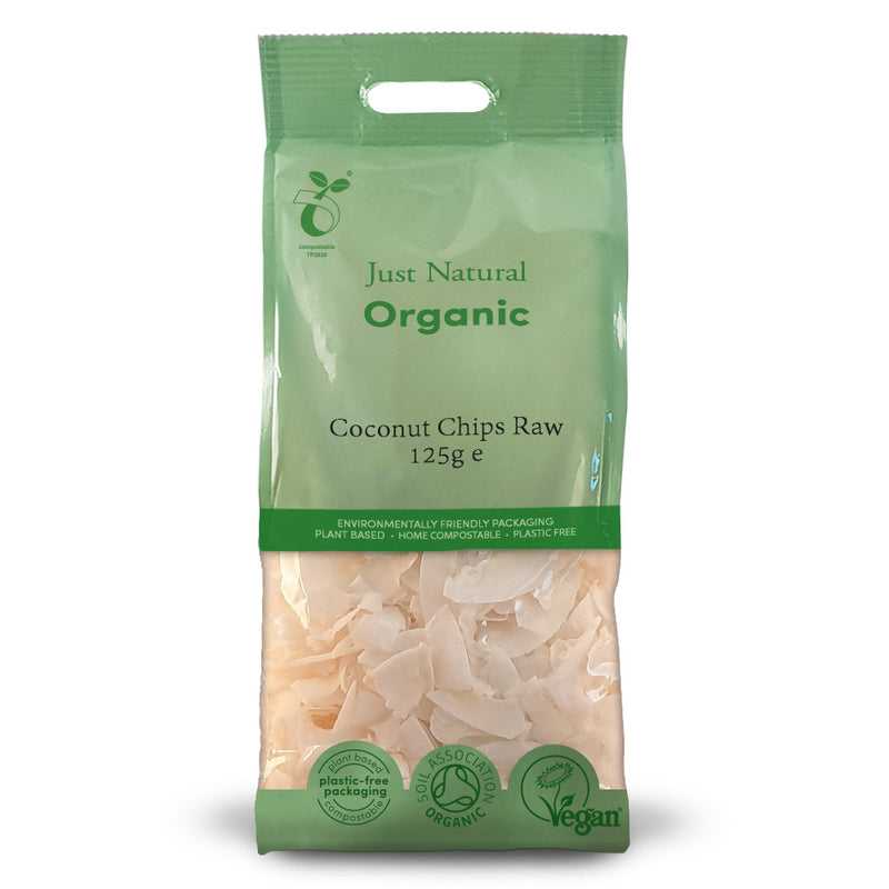 Organic Coconut Chips Raw 125g