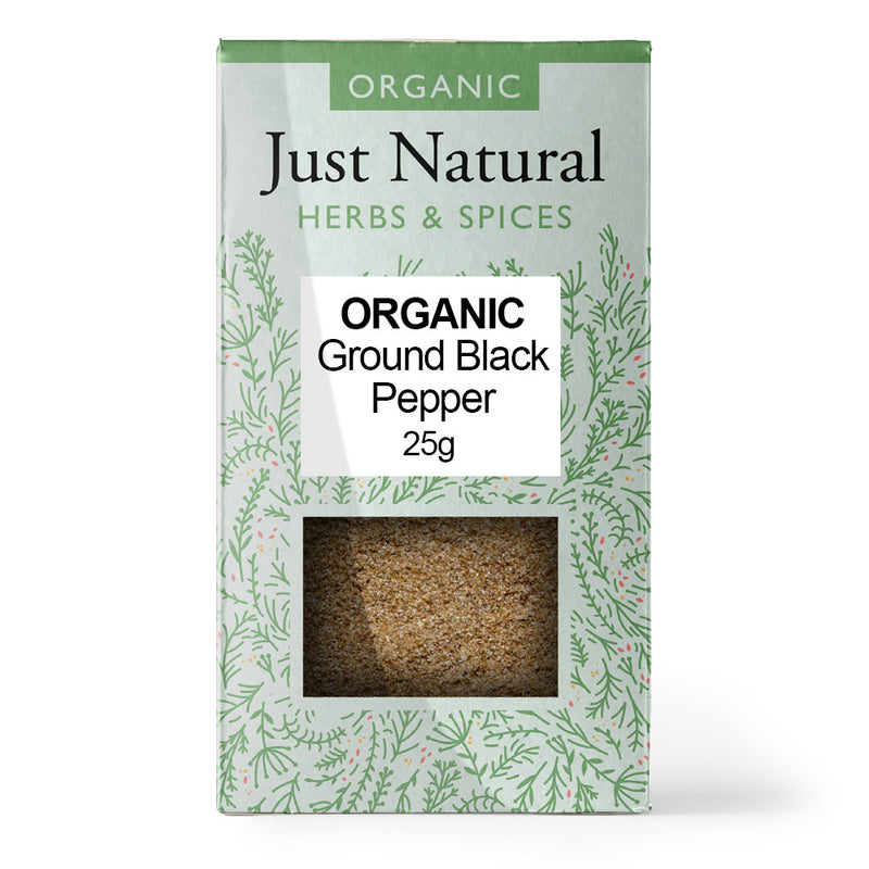 Organic Ground Black Pepper (Box) 25g