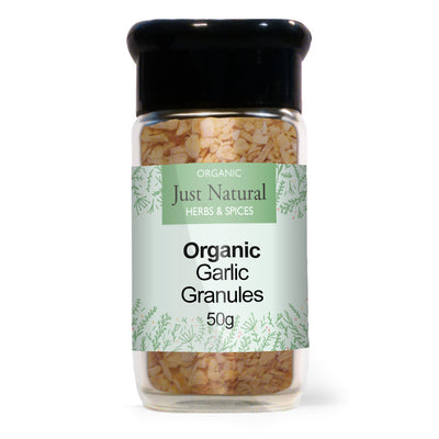 Organic Garlic Granules (Glass Jar) 80g