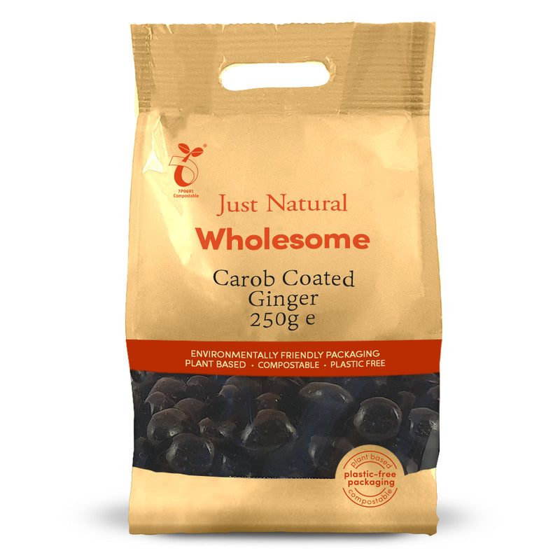 Carob Coated Ginger 250g