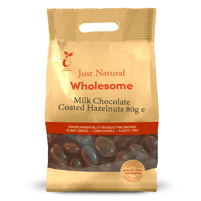 Milk Chocolate Coated Hazelnuts 80g