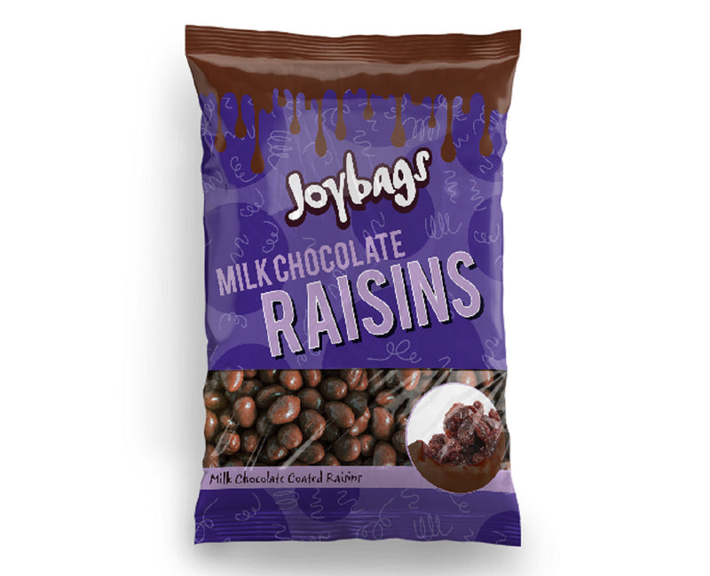 Joybags Milk Chocolate Raisins 150g