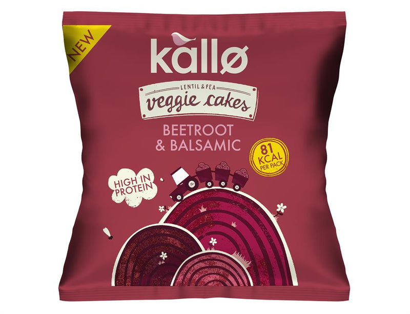 Beetroot & Balsamic Veggie Cakes Snack Packs 22g