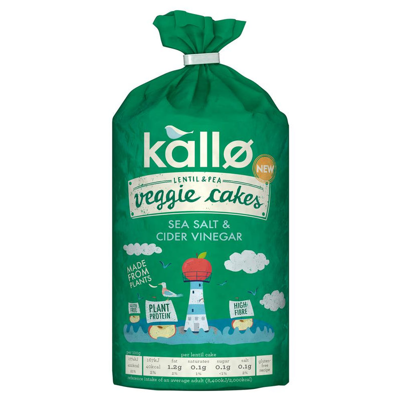 Kallo Salt and Vinegar Veggie Cakes 122g