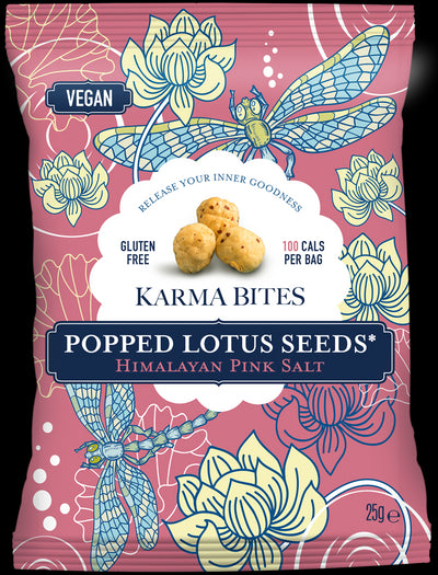 Popped Lotus Seeds Pink Salt 25g