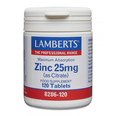 Zinc 25mg (as Citrate) 120 tablet