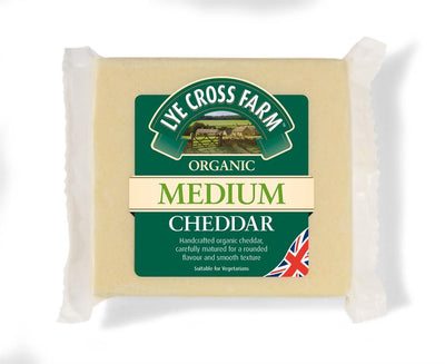 Organic Medium Cheddar 245g