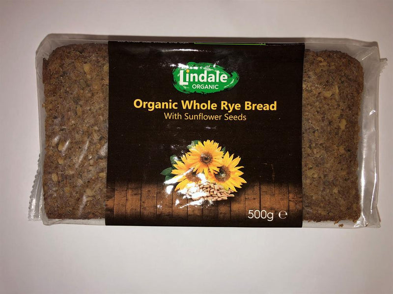 Organic Whole Rye Bread With Sunflower Seed 500g