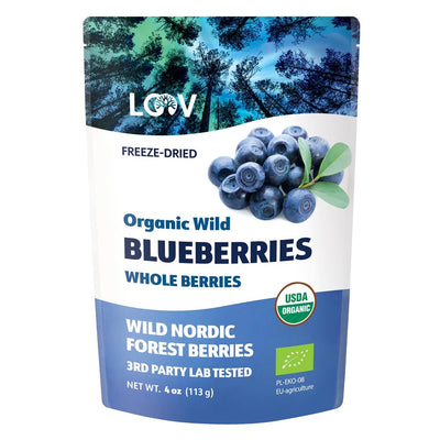 Organic Wild Blueberry Freeze-Dried Whole Berries 113g