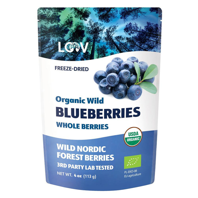 Organic Wild Blueberry Freeze-Dried Whole Berries 113g