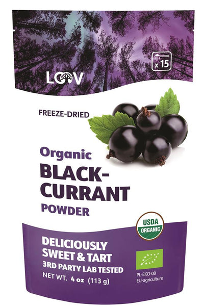 Organic Blackcurrant Freeze-Dried Powder 113g