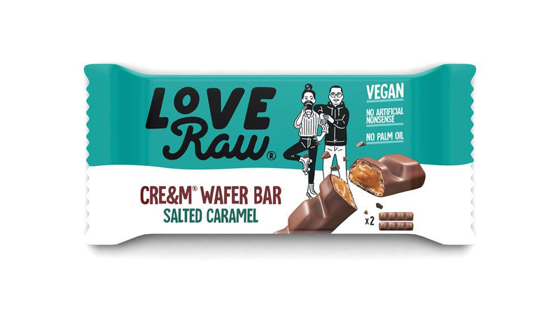 Vegan Salted Caramel Cream Filled Wafer 43g