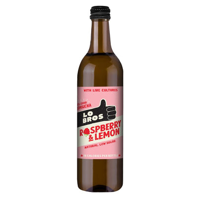 Lo Bros Kombucha Raspberry Lemon Low sugar 750ml