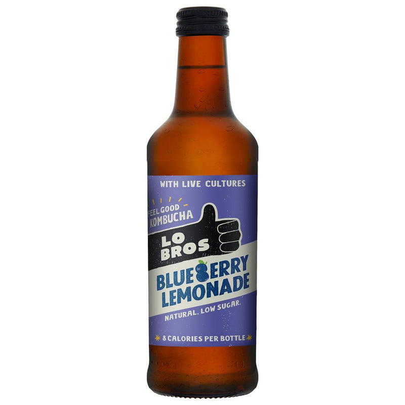 Lo Bros Kombucha Blueberry Lemonade Low sugar 330ml