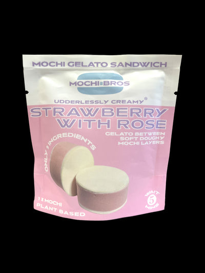 Strawberry with Rose Mochi Gelato Sandwich 42ml