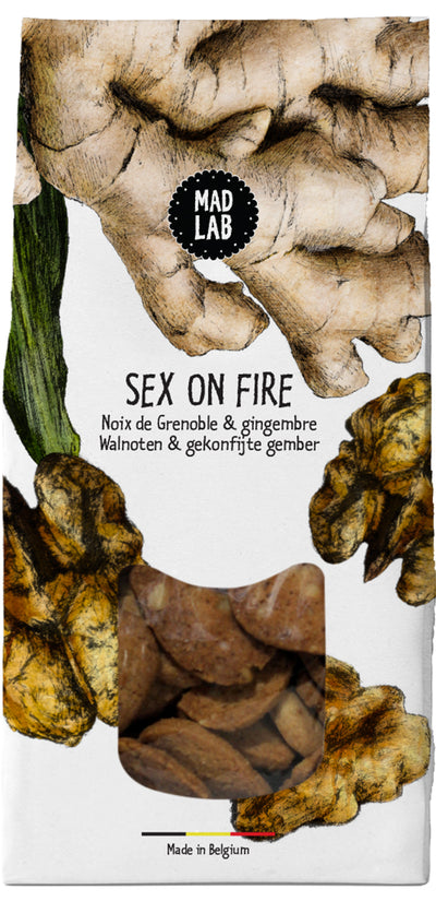 Sex on Fire - Organic Walnut and Ginger Confit Biscuits 110g